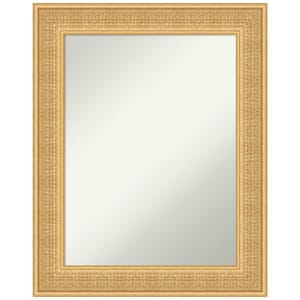 Trellis Gold 23.75 in. x 29.75 in. Non-Beveled Traditional Rectangle Wood Framed Bathroom Wall Mirror in Gold