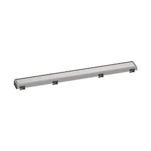 RainDrain Match Stainless Steel Linear Tileable Shower Drain Trim for 27 5/8 in. Rough in Brushed Stainless Steel