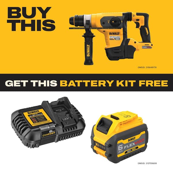 FLEXVOLT 60V MAX Cordless 1-1/4 in. SDS Plus Rotary Hammer (Tool Only)