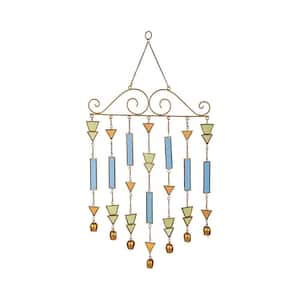 Metal and Glass Gold Decorative Wind Chime