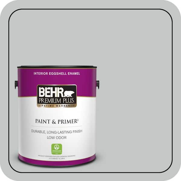 BEHR PREMIUM PLUS 1 gal. #N450-2 Zero Gravity Eggshell Enamel Low Odor Interior Paint & Primer