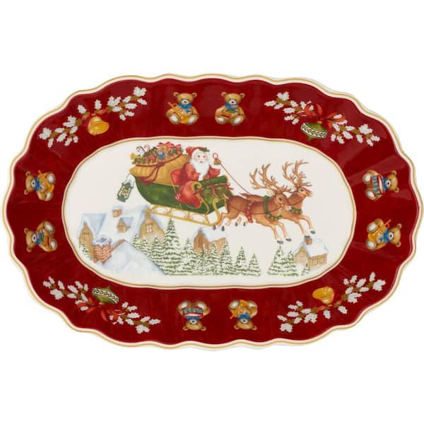 Villeroy & Boch Toy's Fantasy 11.5 in. x 8 in. Large Oval Bowl Sleigh