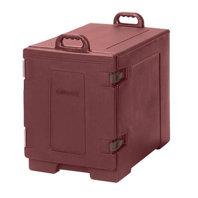Cateraide End Loading Insulated Pan Carrier in Brick Red