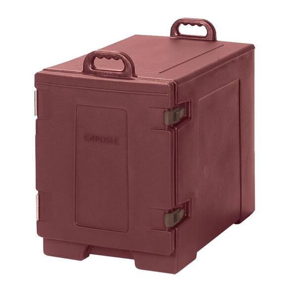 Carlisle Cateraide End Loading Insulated Pan Carrier in Brick Red