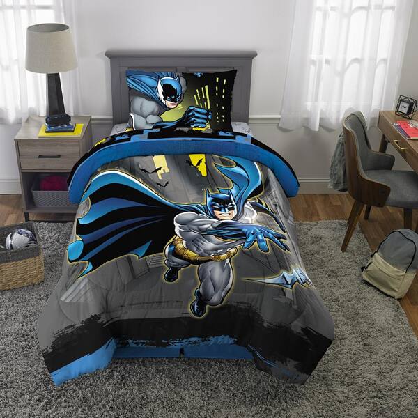 NEW JUSTICE LEAGUE ICON DOUBLE DUVET QUILT COVER SET BOYS CHILDRENS BEDROOM GIFT 