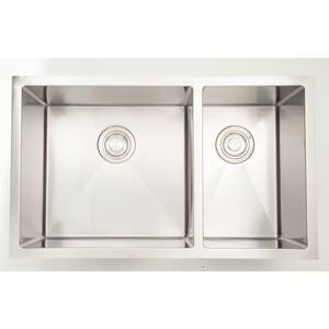KST004 Round Undermount Stainless Steel Kitchen Sink & Side Action Chrome Taps 