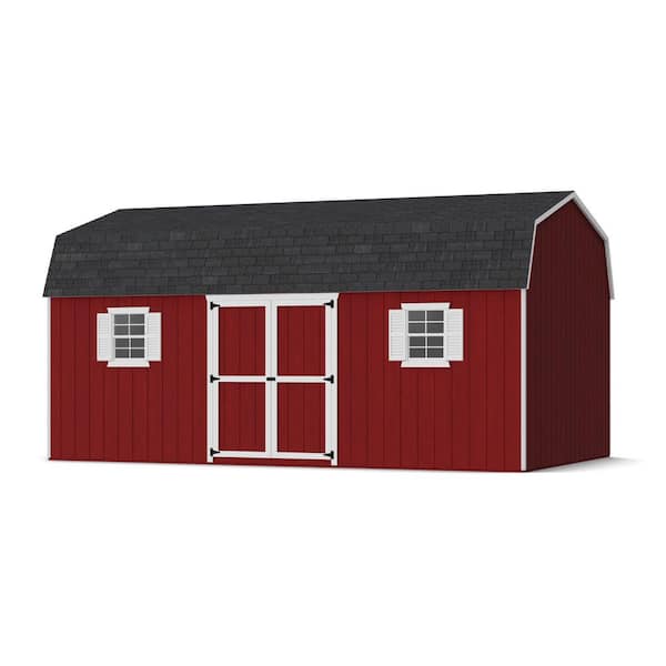 Value Gambrel Workshop 12 ft. x 20 ft. Outdoor Wood Storage Shed Precut Kit with Floor (240 sq. ft. )