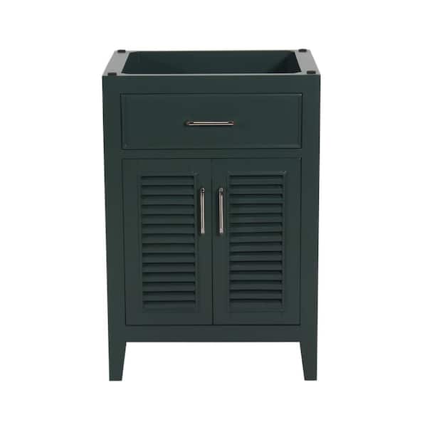 Unbranded Marina 24 in. W x 18 in. D x 35 in. H Bath Vanity Cabinet without Top in Dark Green