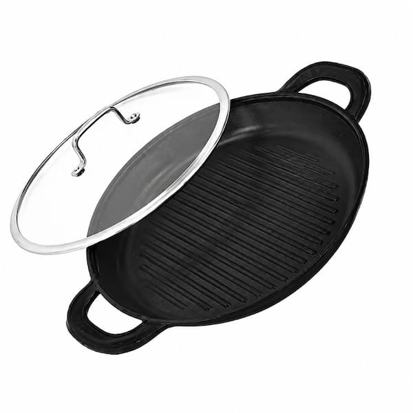 Cast Aluminum Nonstick Grill Frying Pan, with Induction-ready Base and Oven Use, 15 X 13 X 1.7 in. Product Size