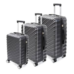 Luggage Expandable Suitcase ABS 3-Piece Set with TSA Lock Spinner Carry on 20 in. 24 in. 28 in.