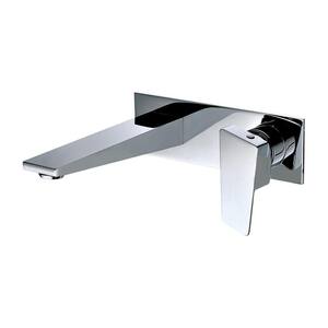Single-Handle Wall Mount Bathroom Faucet in Polished Chrome