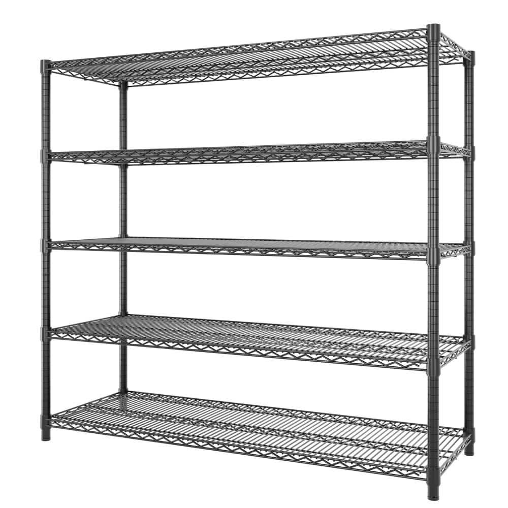 5-Tier Heavy-Duty Wire Shelving Unit with Adjustable Shelves, 3,200 lbs. Capacity price history on PriceWatchPro
