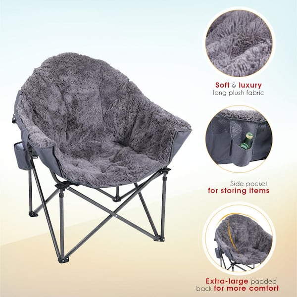 ALPHA CAMP Moon Folding Camping Chair with Carry Bag – AlphaMarts