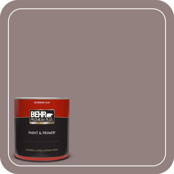 BEHR PREMIUM PLUS 1 qt. #730B-5 Warm Embrace Flat Exterior Paint & Primer