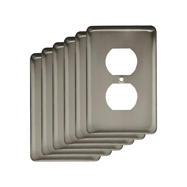 Liberty Nickel 1-Gang Duplex Outlet Wall Plate (6-Pack)