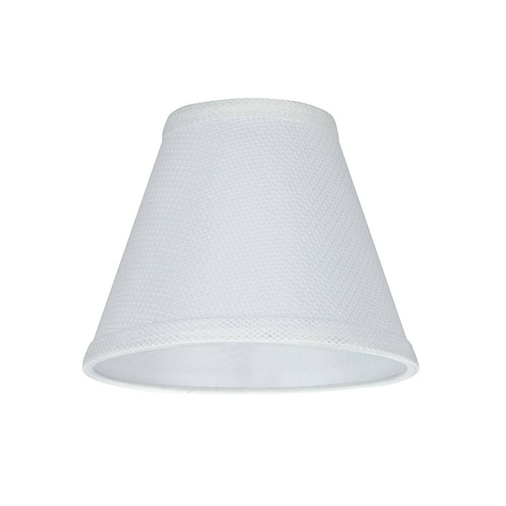 White Network Fabric Empire Chandelier Lamp Shades Set of 9