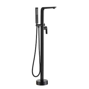 Single-Handle 1 Spray Tub and Shower Faucet in Matte Black (Valve Included) - Built In Valve