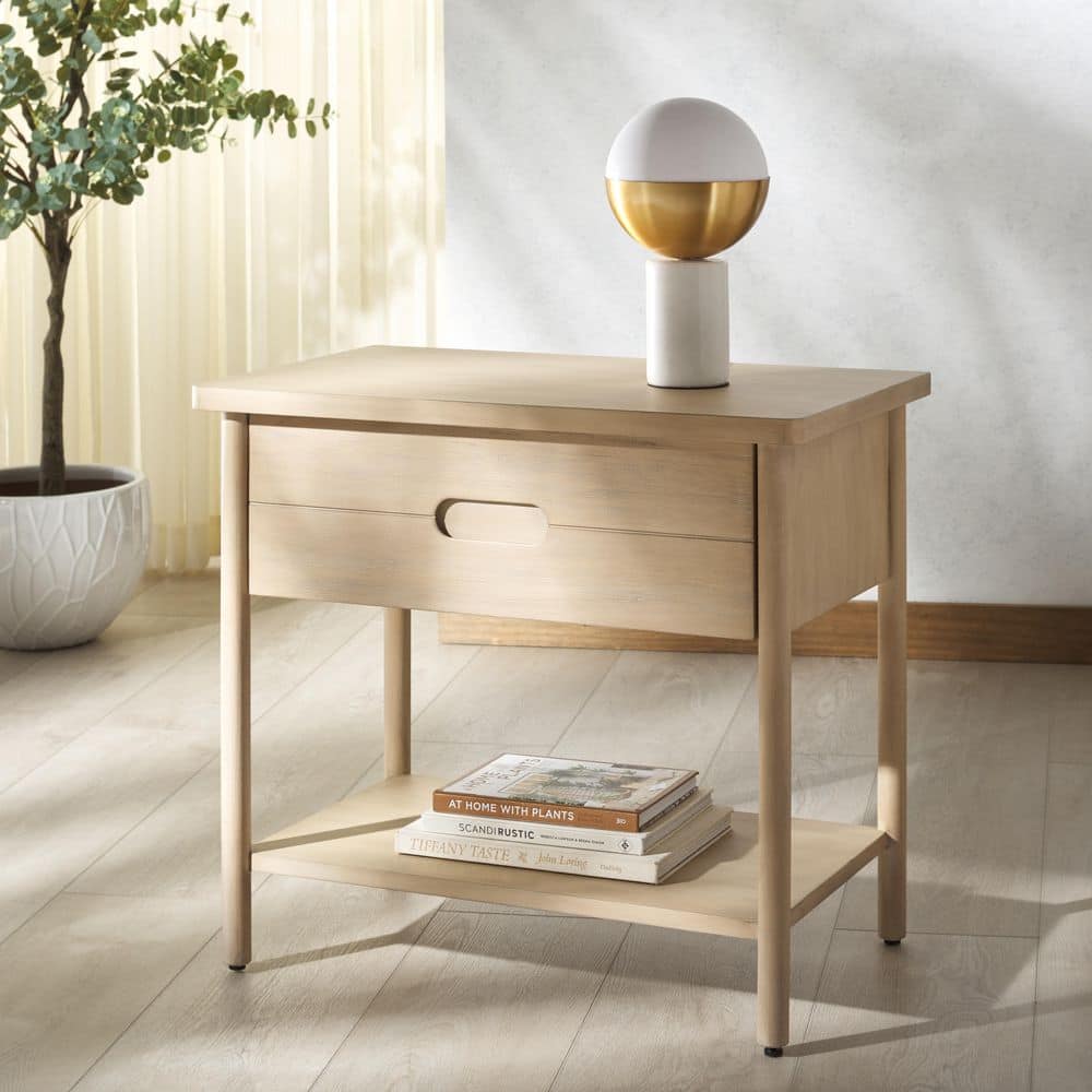 Fayletta Natural 1 Drawer Nightstand