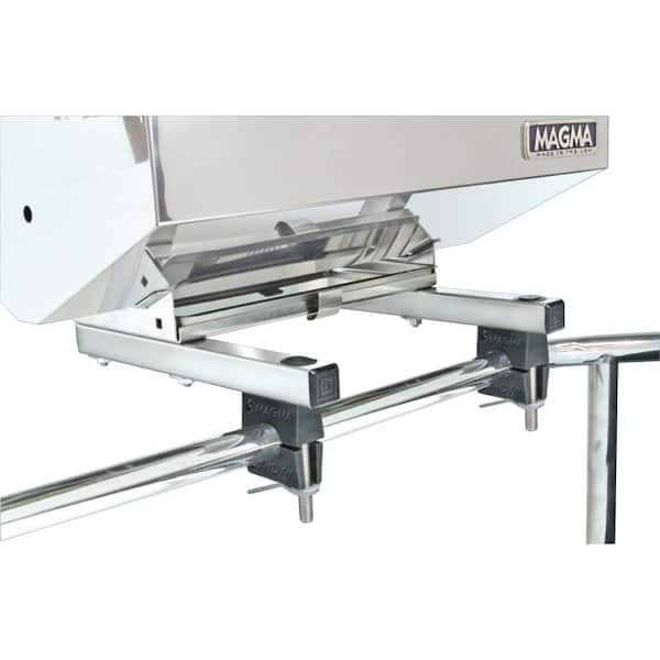 Magma Dual Extended Horizontal Round Rail (HD) Mount for ChefsMate, Newport, Catalina, FirstMate, Dual Tables