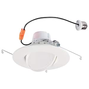 6 in. White Integrated LED Recessed Trim
