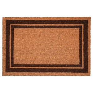 Brown Border Doormat 24" x 36"