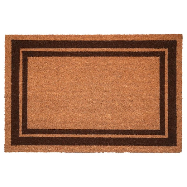 Calloway Mills Brown Border Doormat 24" x 36"
