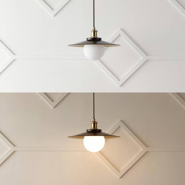 JONATHAN Y Hadley 14.5 in. 25-Watt 1-Light Bronze