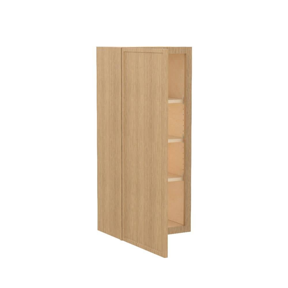 Franklin 21 in. W x 12 in. D x 42 in. H Assembled Plywood Wall Kitchen Cabinet in Vanguard Oak with Soft Close price history on PriceWatchPro