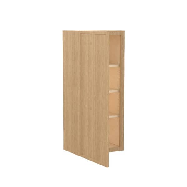Home Decorators Collection Franklin 21 in. W x 12 in. D x 42 in. H Assembled Plywood Wall Kitchen Cabinet in Vanguard Oak with Soft Close