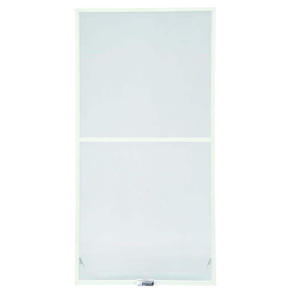 31-7/8 in. x 62-27/32 in. 200 and 400 Series White Aluminum Double-Hung Win