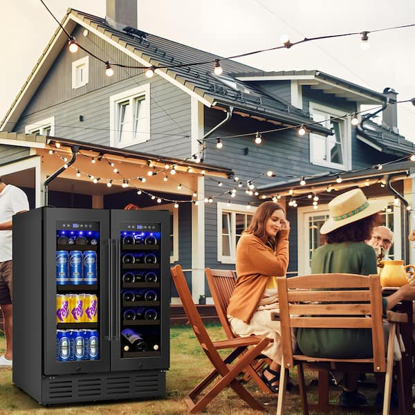 Denjol 23.5 in. Dual Open Built-in/Freestanding Outdoor Beverage
