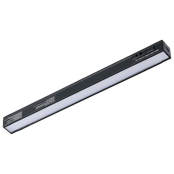 10 in. Hardwired Black Integrated LED 4-Watt 30K/40K/50K CCT Selectable 250 Lumens Linkable Under Cabinet Light