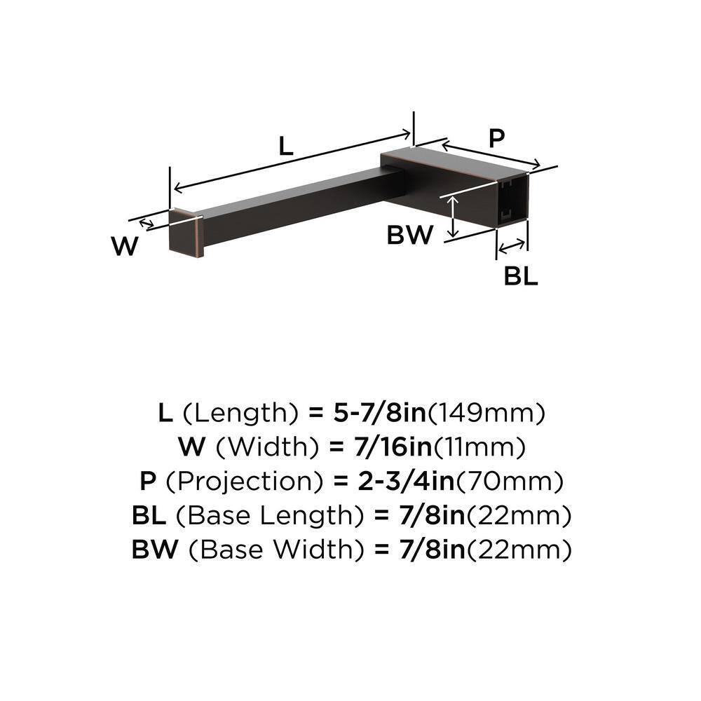 Oil Rubbed Bronze Modern Single Post Toilet Paper Holder