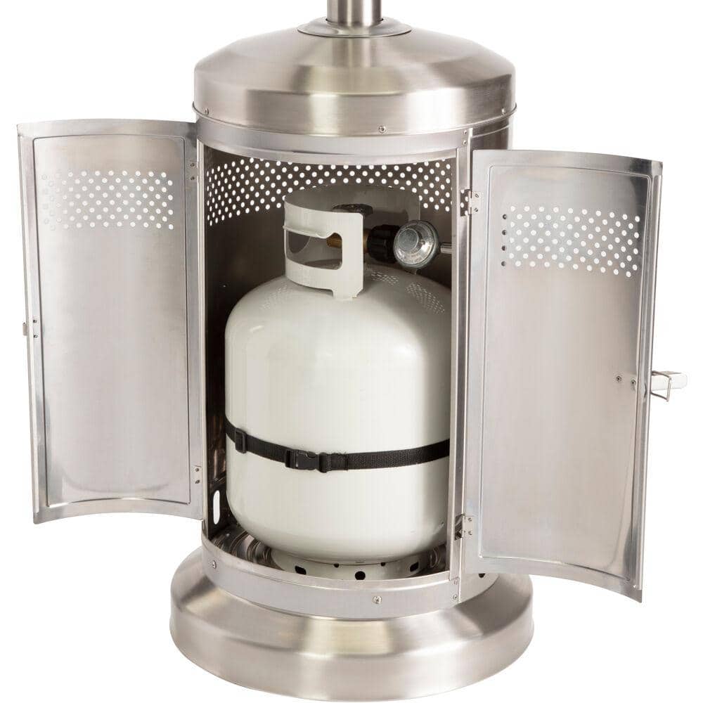 Stainless Steel Propane Patio Heater with Wheeled Base