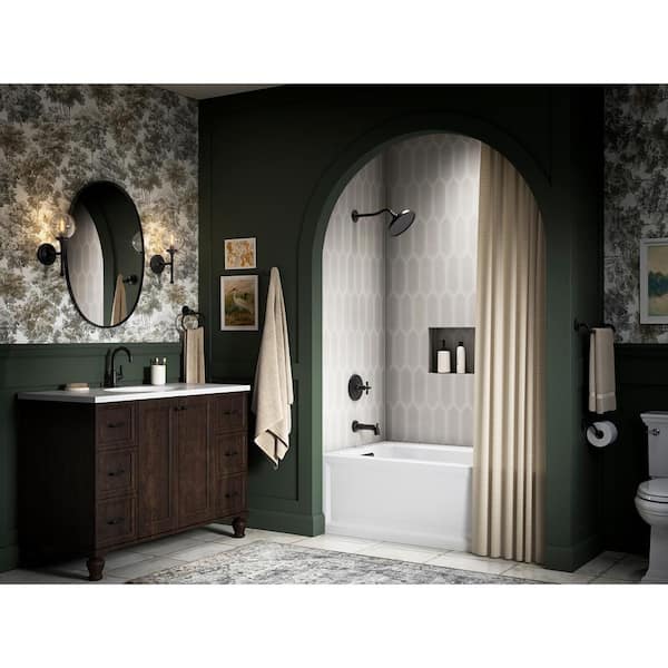 KOHLER Paces Wall Mounted Towel Ring in Matte Black R34488-BL