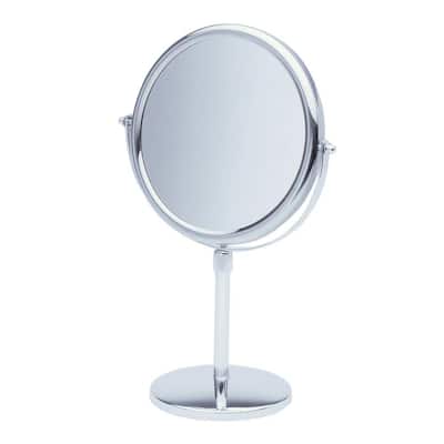 Silver Makeup Mirrors Bathroom, Vanity Mirror Stand Up