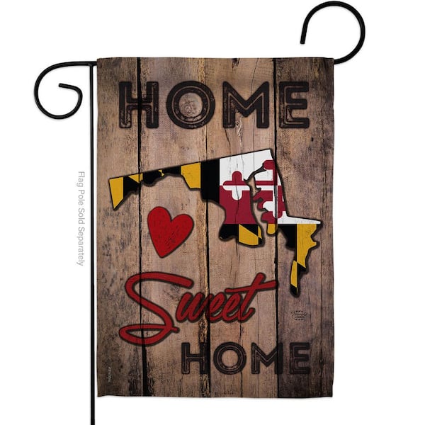 Ornament Collection State Maryland Sweet Home Garden Flag Double-Sided Regional Decorative Vertical Flags 13 X 18.5