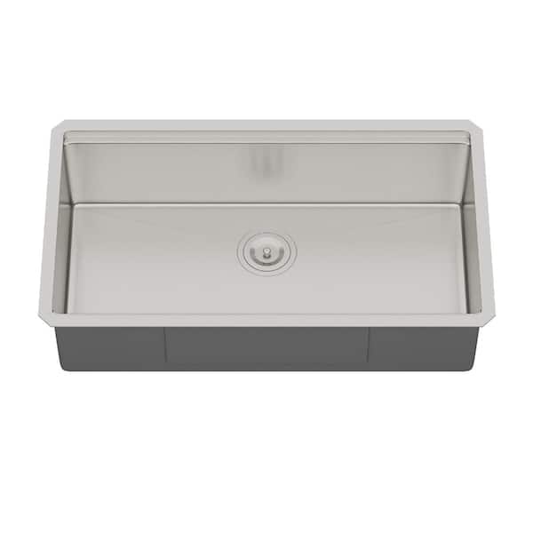 32in Undermount Kitchen Sink 16 Gauge Stainless Steel Ledge Workstation Kitchen Sinks