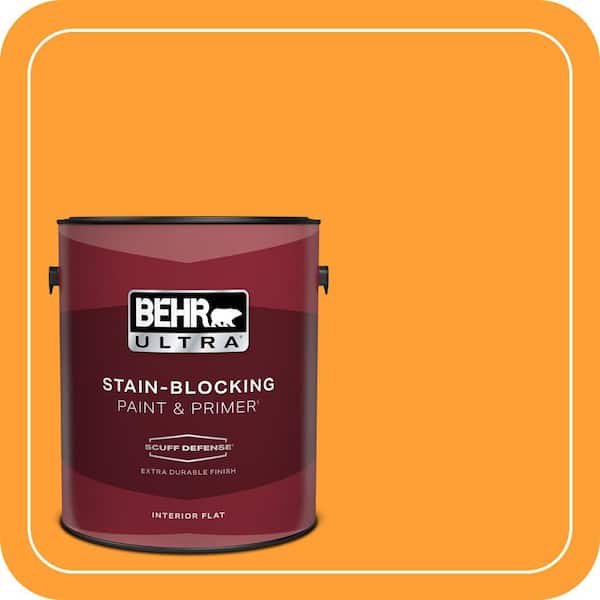 BEHR ULTRA 1 gal. #P250-7 Blazing Bonfire Extra Durable Flat Interior Paint & Primer