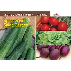 Simple Solutions Organic Space Saver Salad Garden Seed