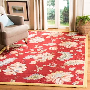 Chelsea Red 2 ft. x 3 ft. Floral Area Rug