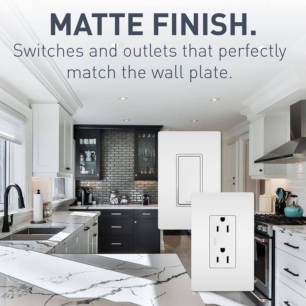 White 15 Amp Tamper Resistant Duplex Outlet with Dual USB Ports