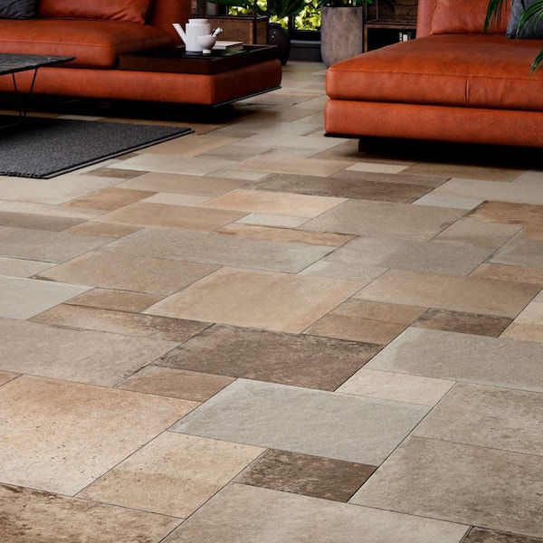 Adagio Taupe Modular 26 in. x 51 in. Porcelain Floor and Wall Tile (9.15 sq. ft. /Case)