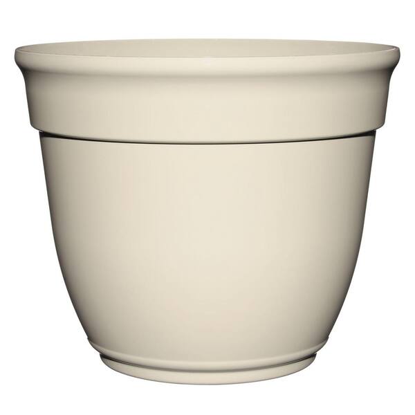 Unbranded Bri 14 in. Lattice White Plastic Planter Fits 12 in. Drop-N-Bloom