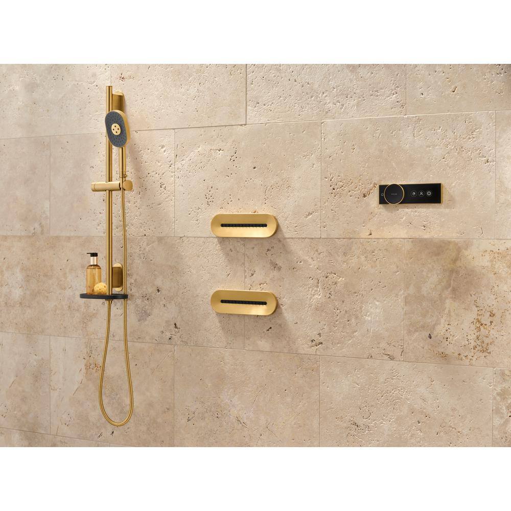 Vibrant Brushed Bronze Oval Single-Function Shower Body Spray