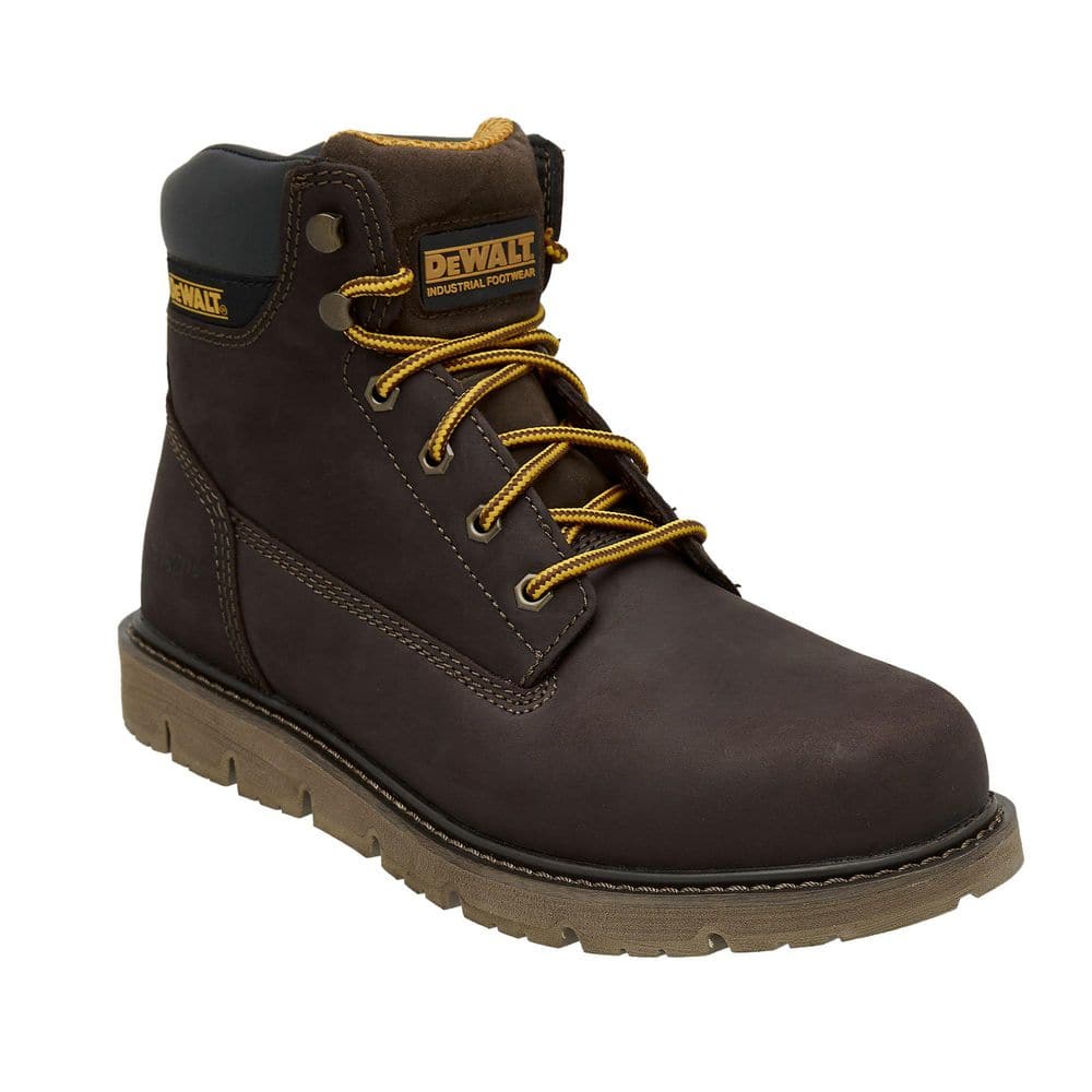 DEWALT Sz 11.5 Brown Suede 6” Steel Toe Work Boots Orig $180 Worn 2x Exc Cond Amazon.com: DEWALT Manvel Waterproof Composite Toe Safety  main image 4