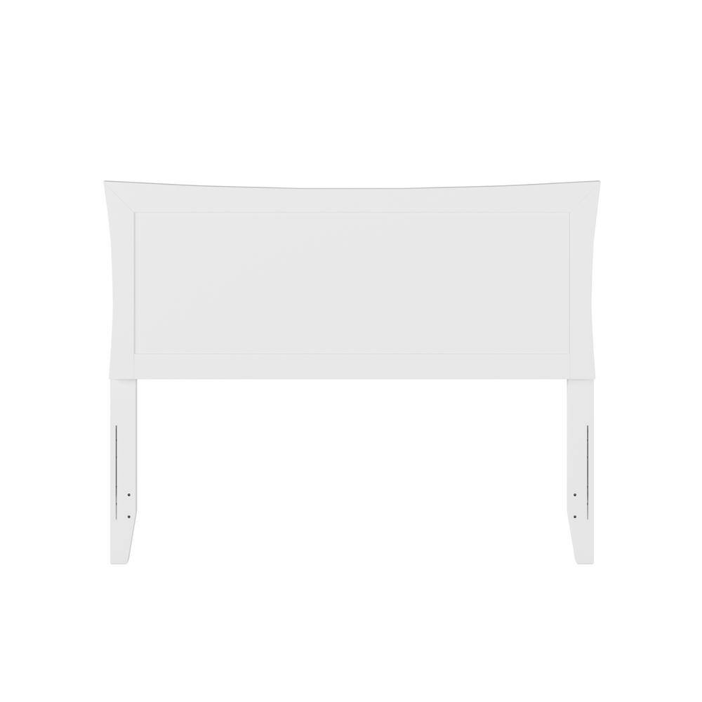 Metro Full White Wood Curved Headboard