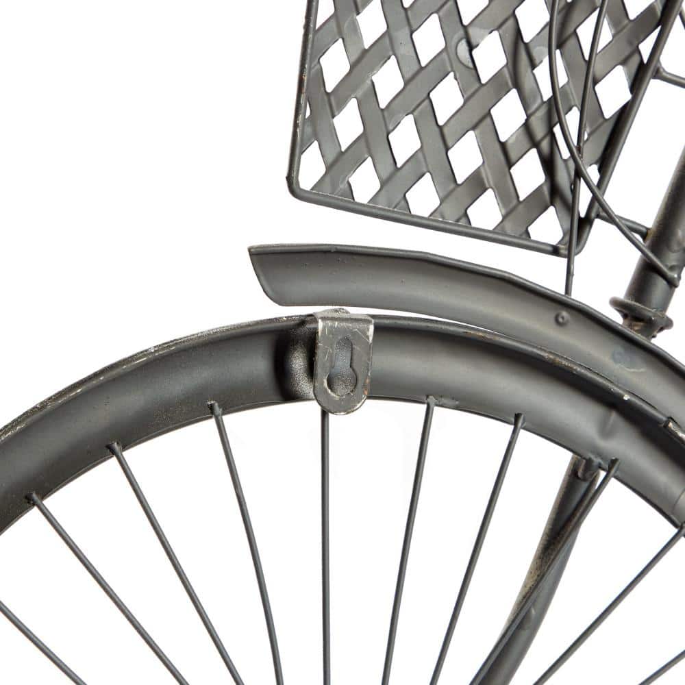 Vintage Multi-Colored Metal Bicycle Wall Sculpture
