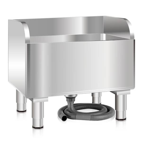 Stainless Steel Freestanding Floor Mop Sink, Vertical Industrial Sink for Balconies Laundry Rooms Industries Restaurants