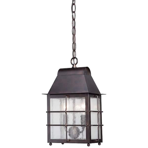 the great outdoors by Minka Lavery Willow Pointe 2-Light Chelesa Bronze Outdoor Hanging Light